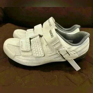 Shimano White Mountain Bike Shoes - Size 37